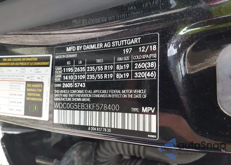 2019 Mercedes-Benz Glc 350E 4Matic z USA, uszkodzony, nr VIN WDC0G5EB3KF578400